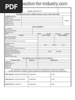 Welder and Welder Operator Qualification Record Form