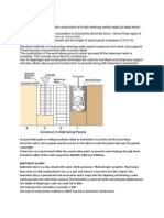 Method of Contruction - Diaphragm Walls