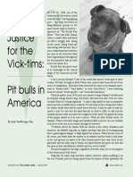 Justice For The Vick-Tims: Pit Bulls in America: by Ledy Vankavage, Esq