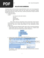 Bullets and Numbering