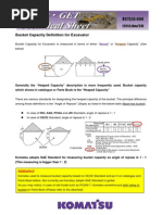 Bucket Capacity Definition