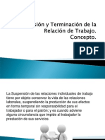 Suspension y Terminacion de Las Relaciones de Trabajo Fichas 6 y 7