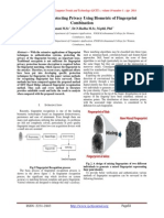 A Survey On Protecting Privacy Using Biometric of Fingerprint Combination