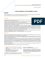 Efecto Antiglucosilante de Las Vitaminas C y E en Diabéticos Versus Placebo