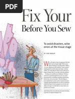 Fix Your Patterns Before You Sew