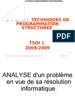 M09 Techniques D Programmation Structuree