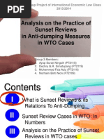 Analysis of The Practices On Sunset Review in Anti-Dumping Measures in WTO Cases-FINAL