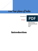 Five Year Plans of India: Group 3