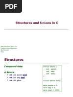 Structures and Unions in C: Slides Taken From: Alan L. Cox Computer Science Department Rice University Texas