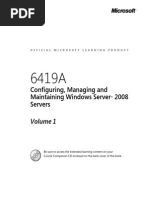 6419A-En Configuring Managing Maintaining Windows Server08 Servers-TrainerWorkbook Vol1