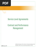 SLAs in BPO Agreements