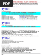 Cleft Sentences