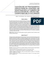 Aplicación de Un Tratamiento Químico para El Control de Parafinas en La Tubería de Producción en El Crudo Del Campo Escuela Colorado