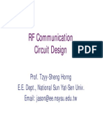 RF Communication Circuit Design