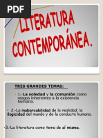 Temas y Rasgos Propios de La Literatura Contemporánea.