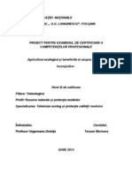 Atestat Agricultura Ecologica