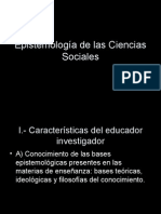 Epistemología de Las Ciencia Sociales