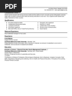 Claire Eglinton Resume