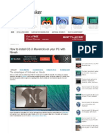 How To Install OS X Mavericks On Your PC With Niresh PDF