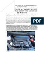 Ford Fiesta Brico Altavoces PDF