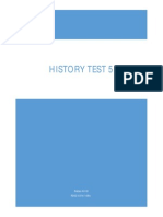 History Test 5: Nabaa Afridi RD02/0314/108A