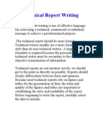 Technical Report Writing