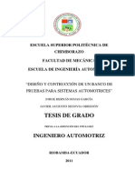 Banco de Pruebas para Sistemas Automotrices