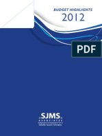 SJMS Associates Budget Highlights 2012