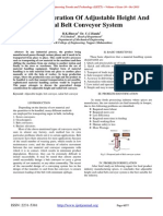 Design Consideration of Adjustable Height and Radial Belt Conveyor System