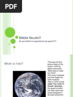 Green Values