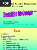 Densidad de Campo UNI 002