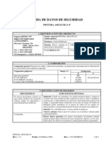 Pintura Asfáltica P - Ficha de Seguridad