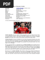 BIOGRAPY Cristiano Ronaldo 