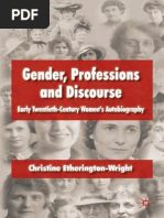 (Christine Etherington-Wright) Gender, Profession