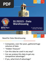 SS ZG515 - Data Warehousing: BITS Pilani