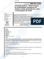 NBR 12644 - Tecnologia Grafica - Determinacao Das Propriedades Reologicas de Veiculos E Tintas Pa