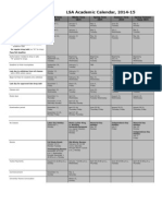 LSA Academic Calendar, 2014-15: Fall Term 2014 Winter Term 2015 Spring Term 2015 Summer Term 2015 Spring/Summer Term 2015