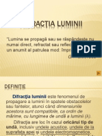 Difracția Luminii