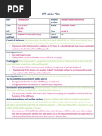 Ict Lesson Plan Shift Keys