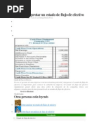 Como Interpretar Un Estado de Flujo de Fectivo