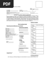 Hso G Medical Examination Form