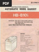 Manual For Hitachi Bread Maker