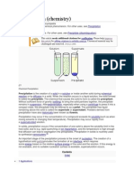 Precipitation (Chemistry)