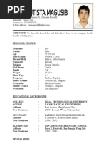 Roy Magusib (Resume)