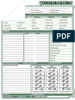 SR4 Shadowrun 4th Character Sheets Long Version