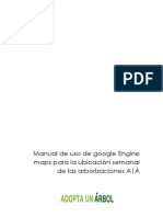 Manual de Uso de Google Engine Maps para La Ubicación Semanal de Las Arborizaciones A1Á