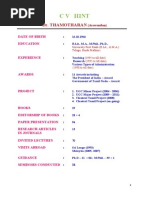 Curriculum Vitae DR Thamotharan