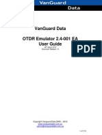 VanGuard Data OTDR Emulator User Guide