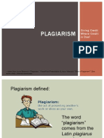 Plagiarism: Giving Credit Where Credit Is Due!