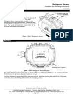 Refrigerant Sensor: Installation and Operating Instructions